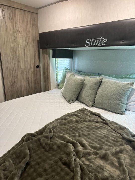 Bedroom with mountain-inspired decor